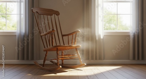 wooden chair in the room