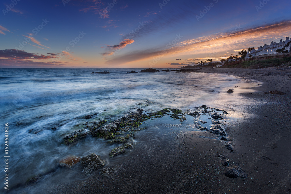 Playa Cala de Mijas, costa del sol, Málaga. Playa Cala de Mijas, costa del sol, Málaga.