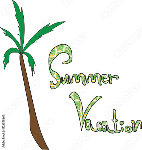 green tree with leaves give summer  vibes