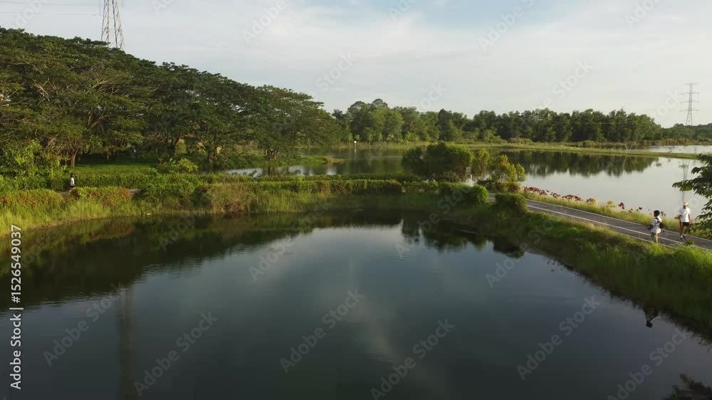 Sunset Workout by the Lake – Evening Serenity in Rural Thailand
Sunset Workout by the Lake – Evening Serenity in Rural Thailand