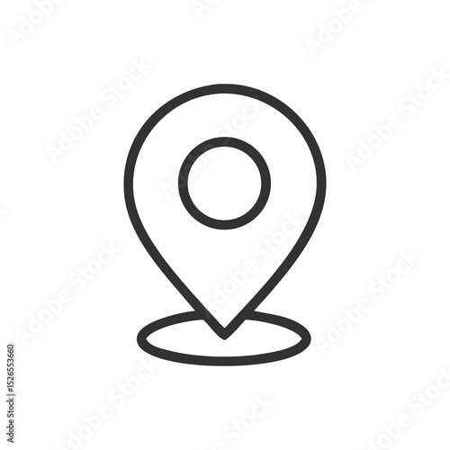 Free Download Collection of map pointer and pin icons for navigation and location symbols silhouette line art illustration - GFXLoad
