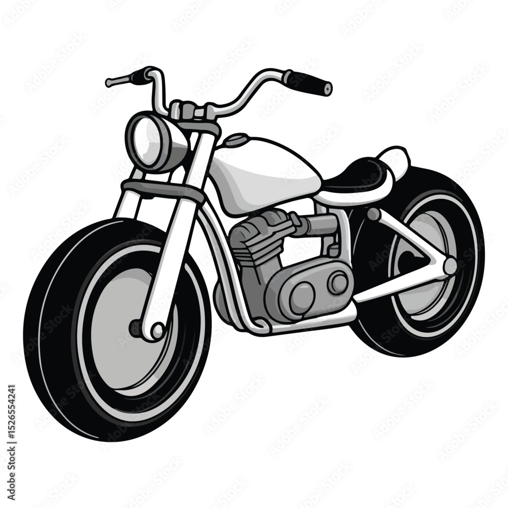 Fototapeta premium Happy Toy Motorcycle Collection for Kids Illustrations