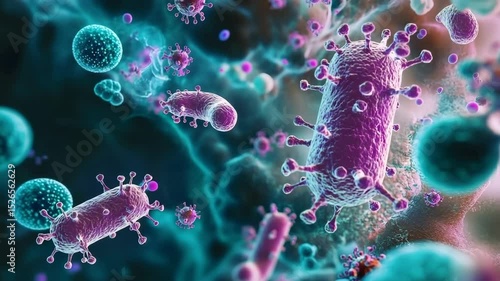 Exploring the intricate world of microorganisms through vibrant microscopic imagery and their significant role in ecosystems