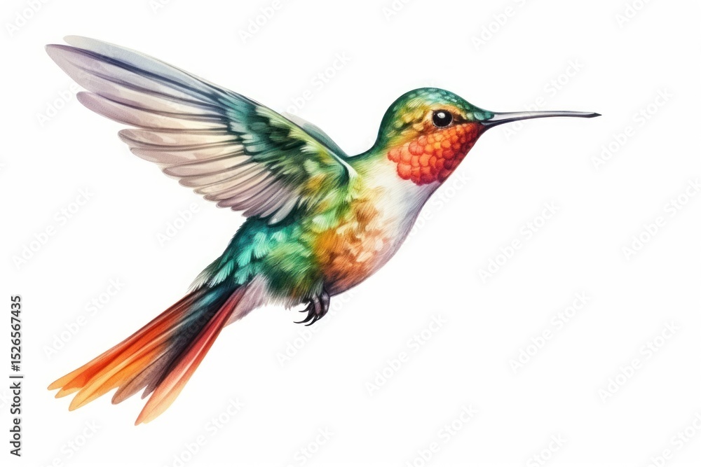 Fototapeta premium Hummingbird animal beak creativity.