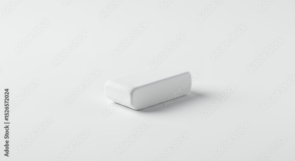 White rectangular object on plain surface White rectangular object on plain surface
