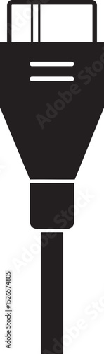 USB cable connector icon. USB type lightning and micro usb phone charger vector isolated transparent background. Plug adapter symbol. Electronic device connector. Smartphone charger sign.