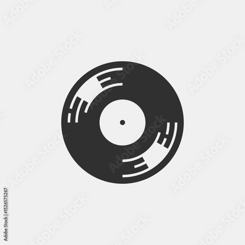 A vinyl record. Beautiful vector icon