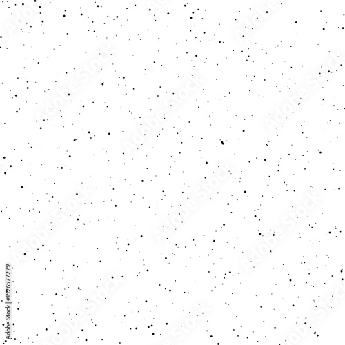 Random small specks vector seamless pattern. Trendy grunge design with dots. Grainy surface distress vector texture. Spray paint on white background. Hand drawn dotted texture. Random speckle dots