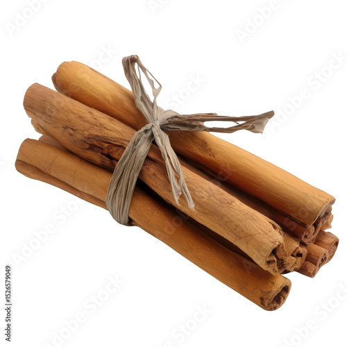 Kayu Manis Batang Kering Isolated on White Transparent Background