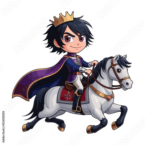 Icon Pack of Prince Characters with Royal Details