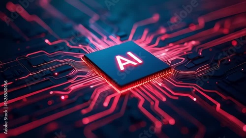 Artificial Intelligence Chip on American Flag – Ideal for Tech Ads, Innovation Editorials, AI Research Covers, Cybersecurity Themes, Digital Concepts