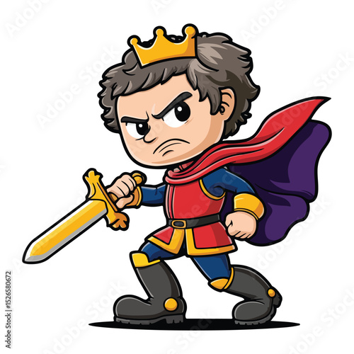Chibi Prince in Royal Room Background Icon Bundle