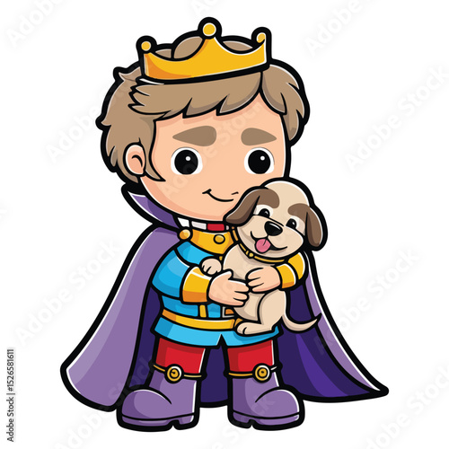 Adorable Chibi Prince Vector Icon Bundle for Creators