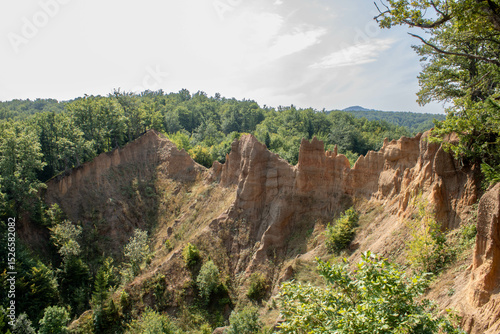 Sand Pyramids located near the city of Foča in Bosnia and Herzegovina. The Sand Pyramids are a fascinating natural phenomenon.