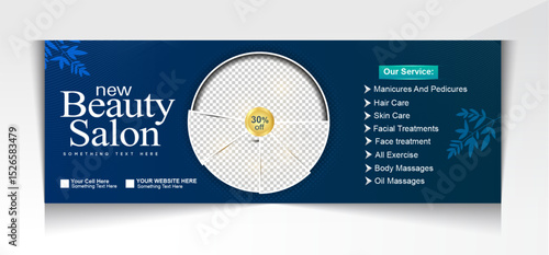 Beauty parlor social media banner