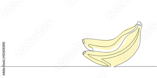 Two yellow bananas rest side by side on a minimalistic white background capturing simplicity and freshness