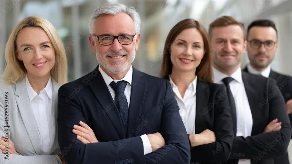 Team of Professionals: A group of confident professionals stands united, their expressions conveying assurance and expertise, ready to lead and succeed in their respective fields. Team of Professionals: A group of confident professionals stands united, their expressions conveying assurance and expertise, ready to lead and succeed in their respective fields.