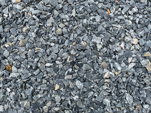 Wallpaper Mural black and white pebbles,Black gravel surface of the road surface. Torontodigital.ca