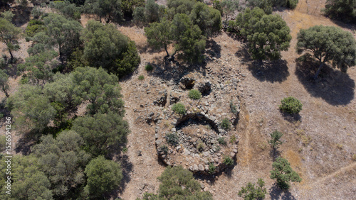 Wallpaper Mural Ancient stone Nuraghe ruins surrounded by nature in southern Sardinia Torontodigital.ca
