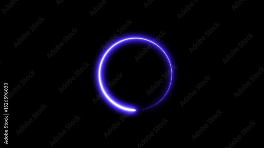 Blue glowing neon number in a dark, star-filled space with a cosmic ring design Blue glowing neon number in a dark, star-filled space with a cosmic ring design