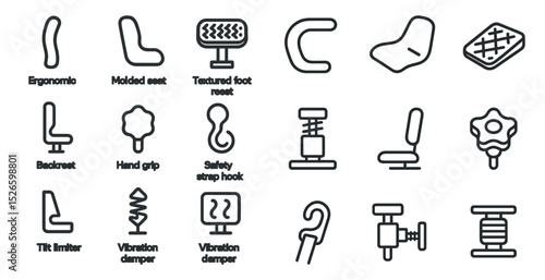 Ergonomic seating and accessories for improved comfort and safety design