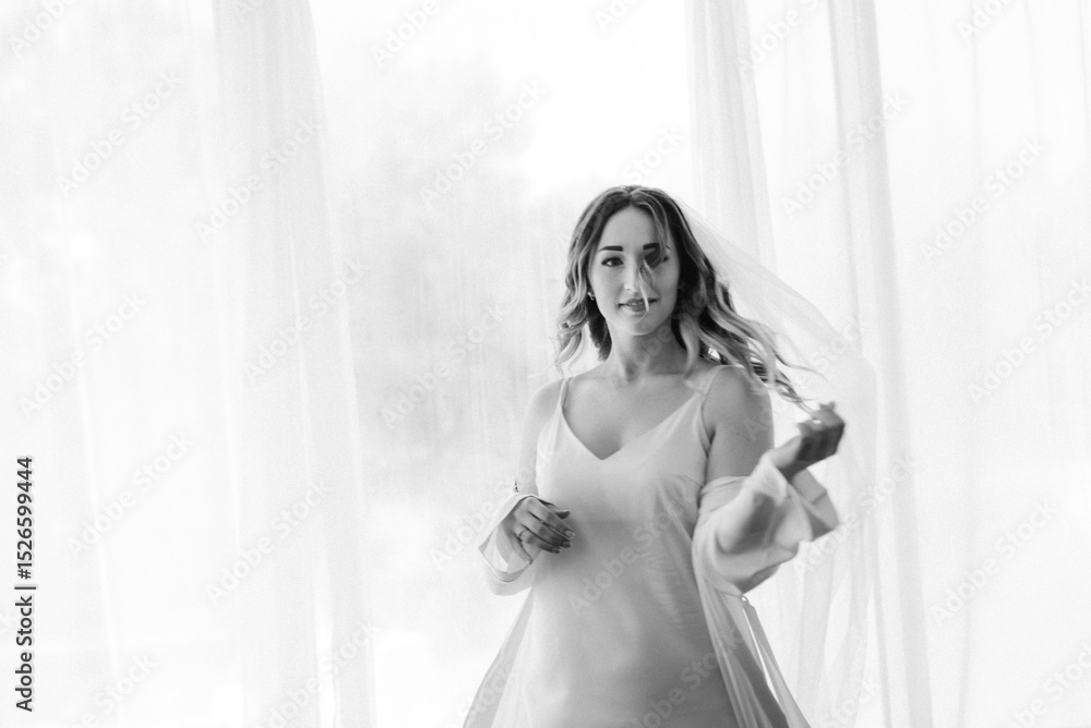 portrait of a bride in the morning before the wedding portrait of a bride in the morning before the wedding