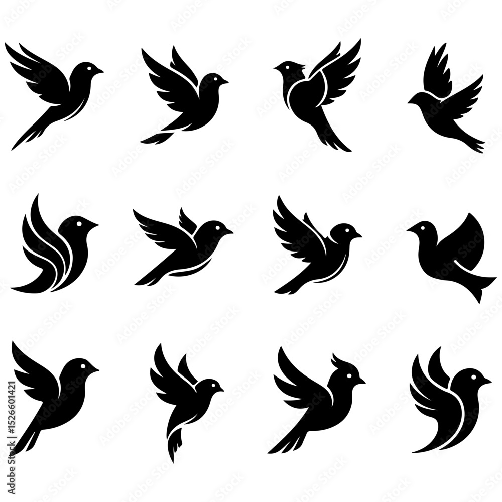 Obraz premium The ultimate collection of premium, modern, and high quality editable bird vector art