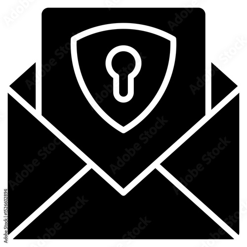 Email Security glyph icon