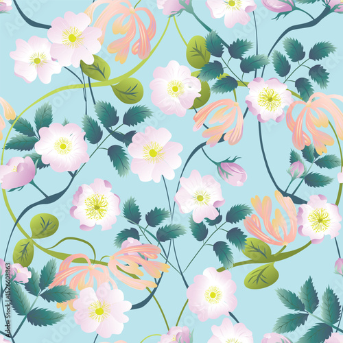 Honeysuckle and sweetbriar