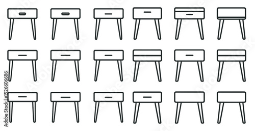 Minimalist furniture design collection featuring modern tables