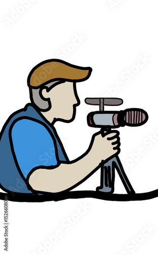 photographer with camera