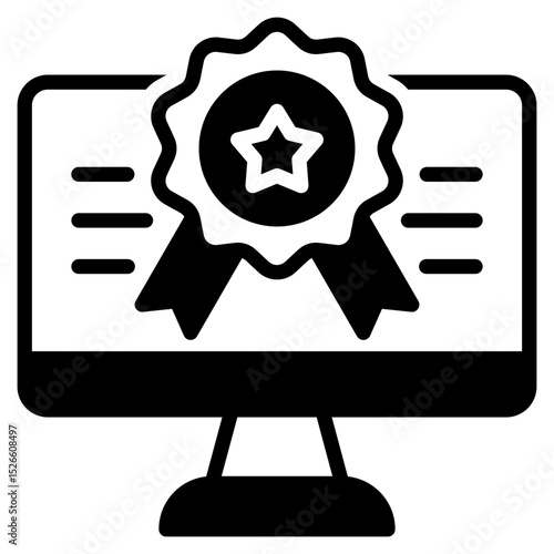 Badge outline mixed icon