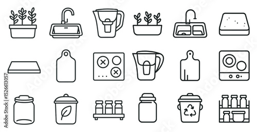 Sustainable kitchen essentials: plants, appliances, and recycling
