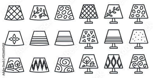 Decorative lampshade patterns for interior design and creativity