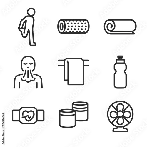medical icons set