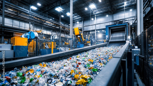 Plastic Recycling Facility Conveyor Belt