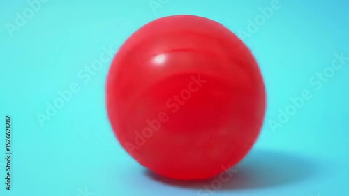 Red Ball in blue background