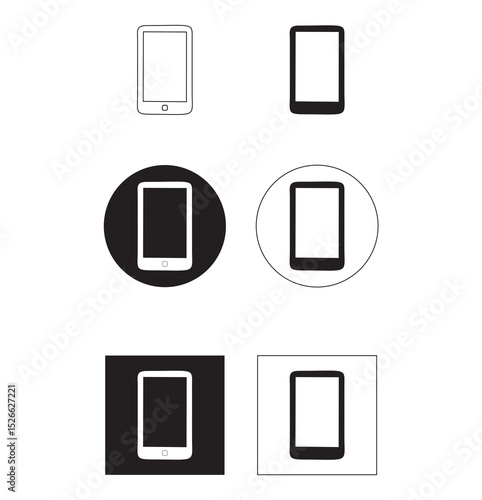 phone icon set