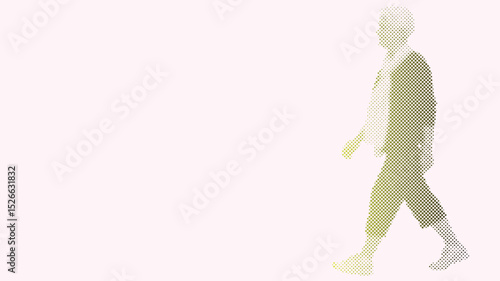 Senior woman walking, symbolizing early retirement planning with copy space