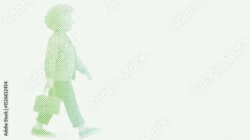 Senior woman walking, symbolizing early retirement planning with copy space