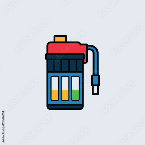 vector icons to vehicle fueling and charging a gasoline pump, an electric vehicle plug hydrogen mole