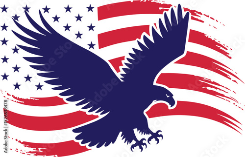 Distressed American Eagle Flag svg, American Eagle Flag SVG, Eagle svg, Eagle Flag SVG, 4th of July svg, distressed flag svg, patriotic svgPatriotic Dxf Svg Png Files American Eagle Flag Power Claw Wa