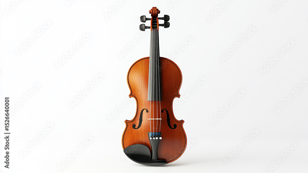 Fototapeta premium violin isolated on white background