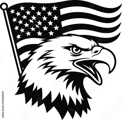 Distressed American Eagle Flag svg, American Eagle Flag SVG, Eagle svg, Eagle Flag SVG, 4th of July svg, distressed flag svg, patriotic svgPatriotic Dxf Svg Png Files American Eagle Flag Power Claw Wa