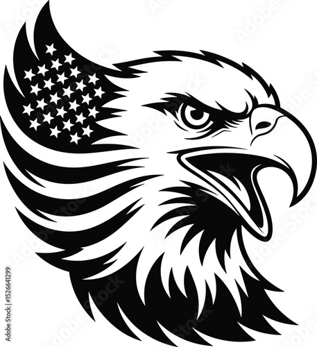 Distressed American Eagle Flag svg, American Eagle Flag SVG, Eagle svg, Eagle Flag SVG, 4th of July svg, distressed flag svg, patriotic svgPatriotic Dxf Svg Png Files American Eagle Flag Power Claw Wa