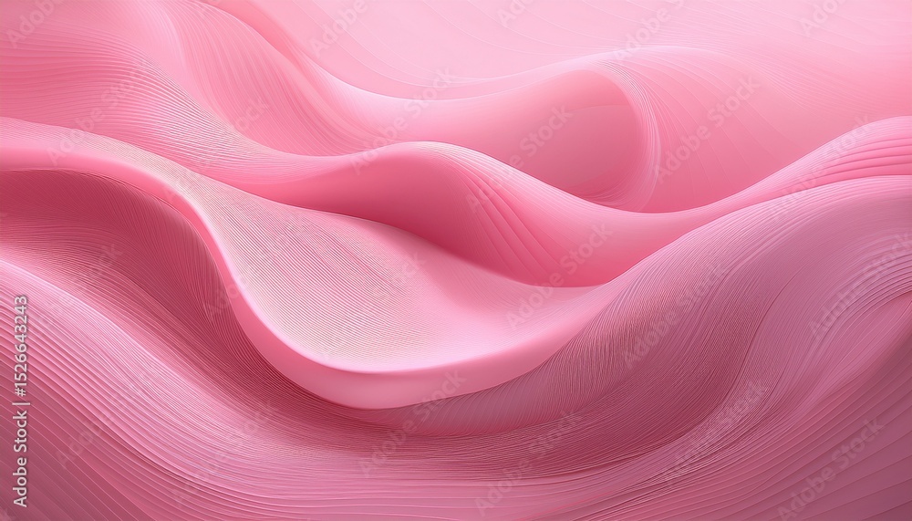 Fototapeta premium beautiful pink pastel abstract wave panoramic wallpaper