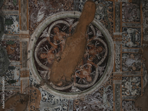 Ajanta is a Buddhist temple and monastery cave complex in India, in the state of Maharashtra. Maharashtra. India.