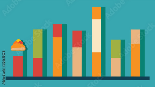A bar graph with bars of varying widths demonstrating the unequal distribution of food production across different regions.. Vector illustration