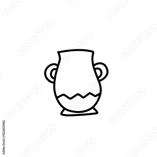 doodle vase and pot