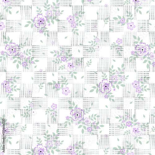 seamless pattern with flowers